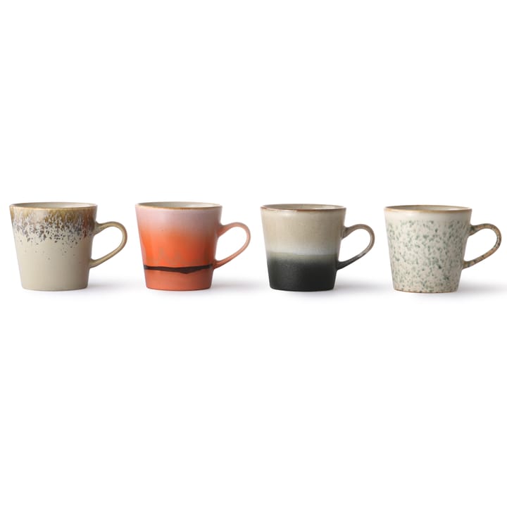 70's Americano Tasse 26cl 4 Teile - Multi - HK Living