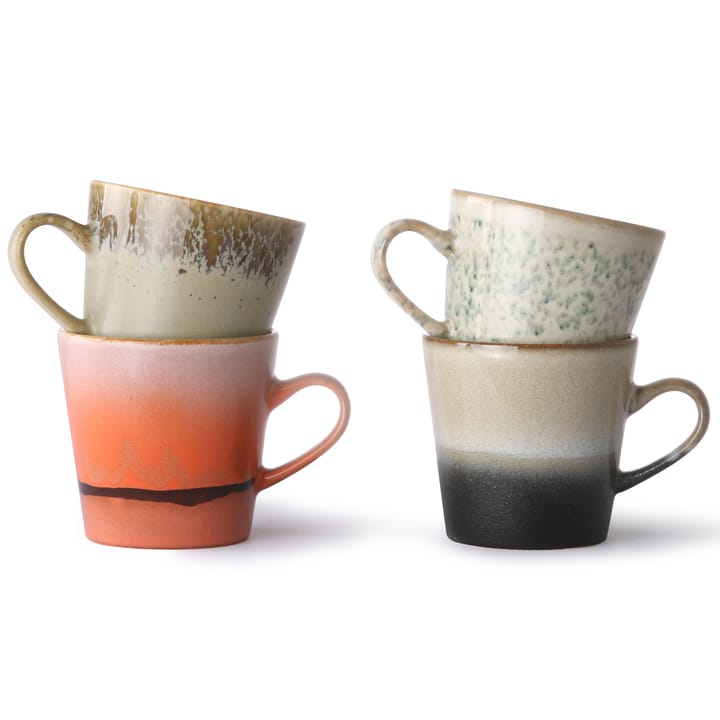 70's Americano Tasse 26cl 4 Teile - Multi - HK Living