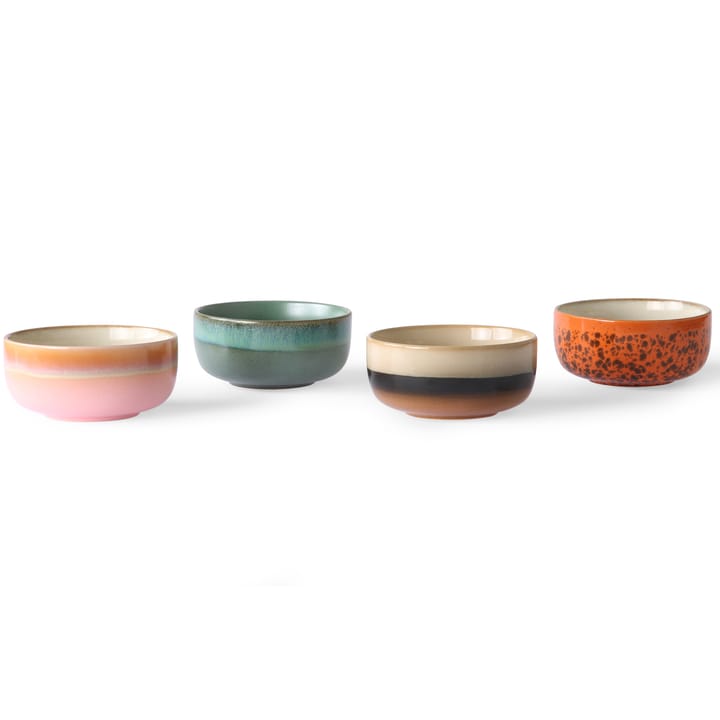 70's Dessert Schale 4 Teile - Multi - HK Living