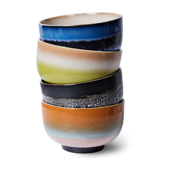 70's Schale Ø13,5cm 4er Pack - Groovy - HK Living