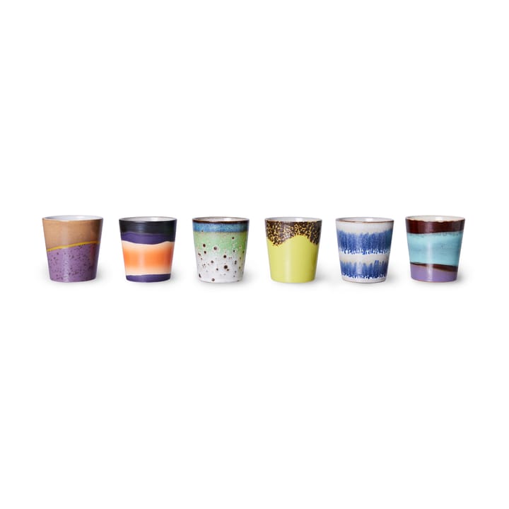 70's Tasse 6er Pack - Multi - HK Living