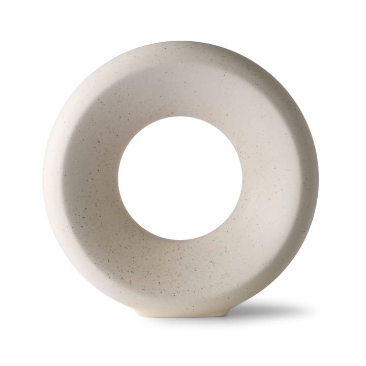 Circle Vase M 24,5cm - White speckled - HK Living