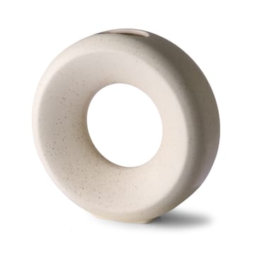 Circle Vase M 24,5cm - White speckled - HK Living