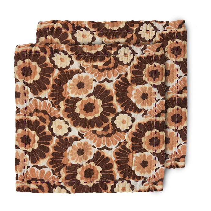 Floral Baumwollserviette 30 x 30cm 2er Pack - Vintage - HK Living