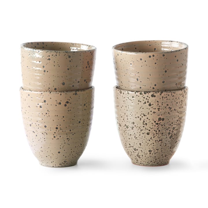Gradient Tasse 29,5cl 4er Pack - Taupe - HK Living