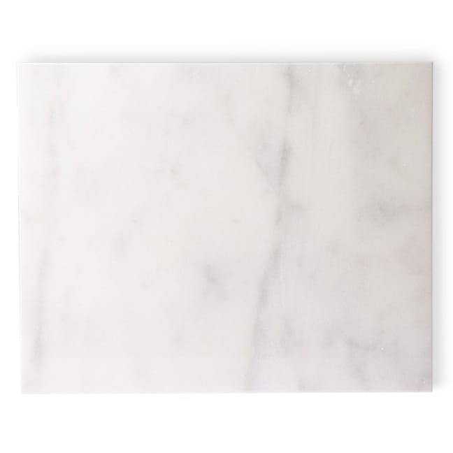 HKliving Marmor Schneidebrett 50 x 40cm - Weiß - HK Living