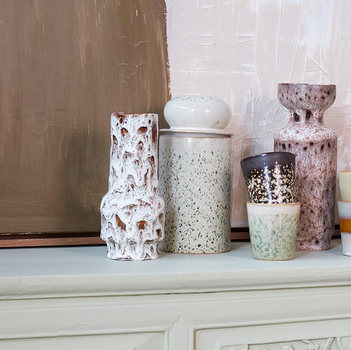 Retro Vase 20,5cm - Lava white - HK Living