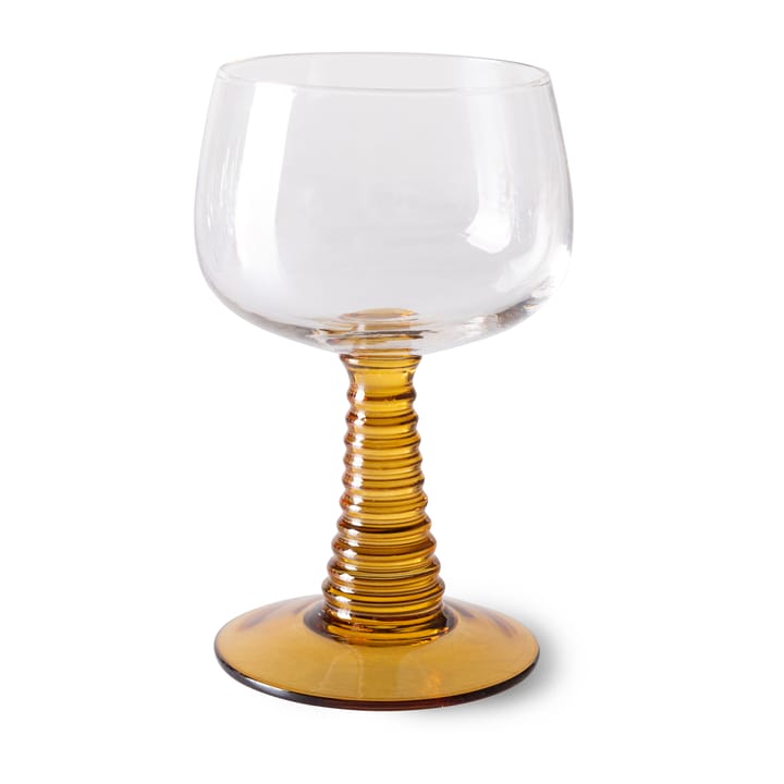 Swirl Weinglas hoch - Ochre - HK Living