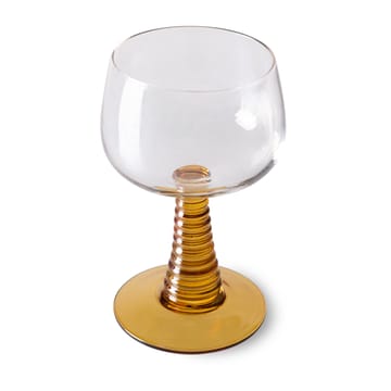Swirl Weinglas hoch - Ochre - HK Living