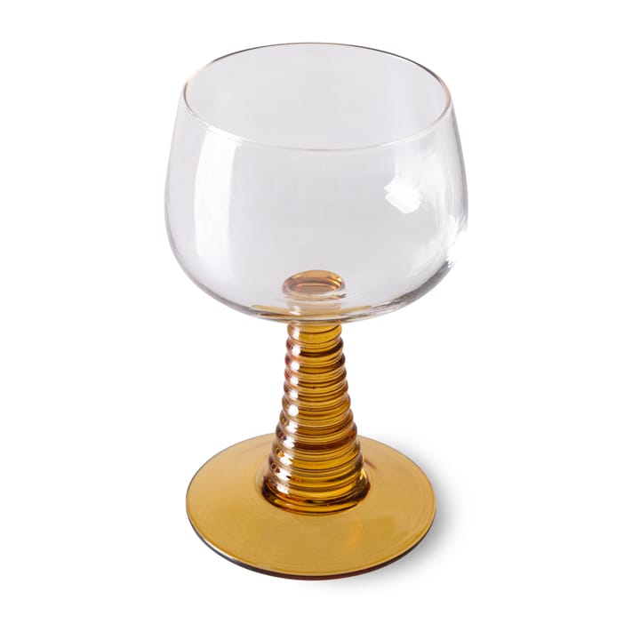 Swirl Weinglas hoch - Ochre - HK Living