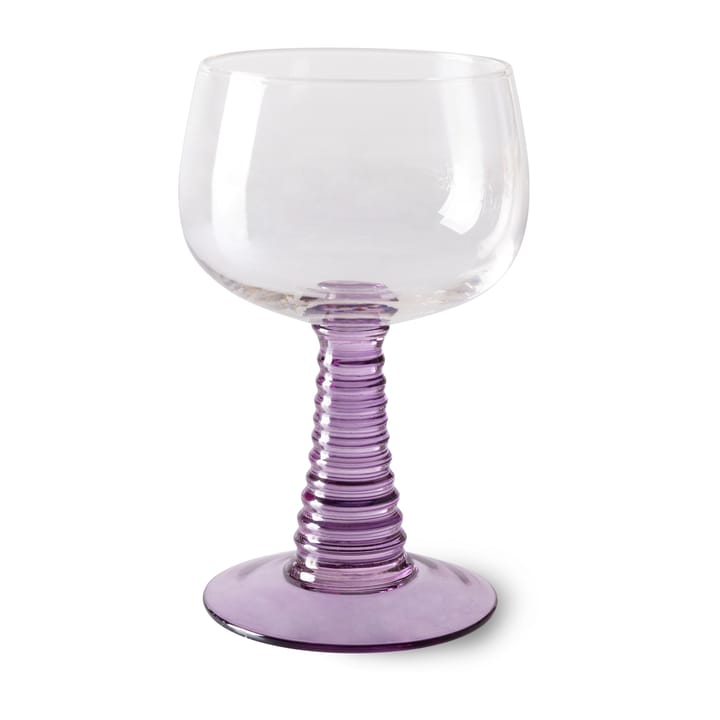 Swirl Weinglas hoch - Purple - HK Living