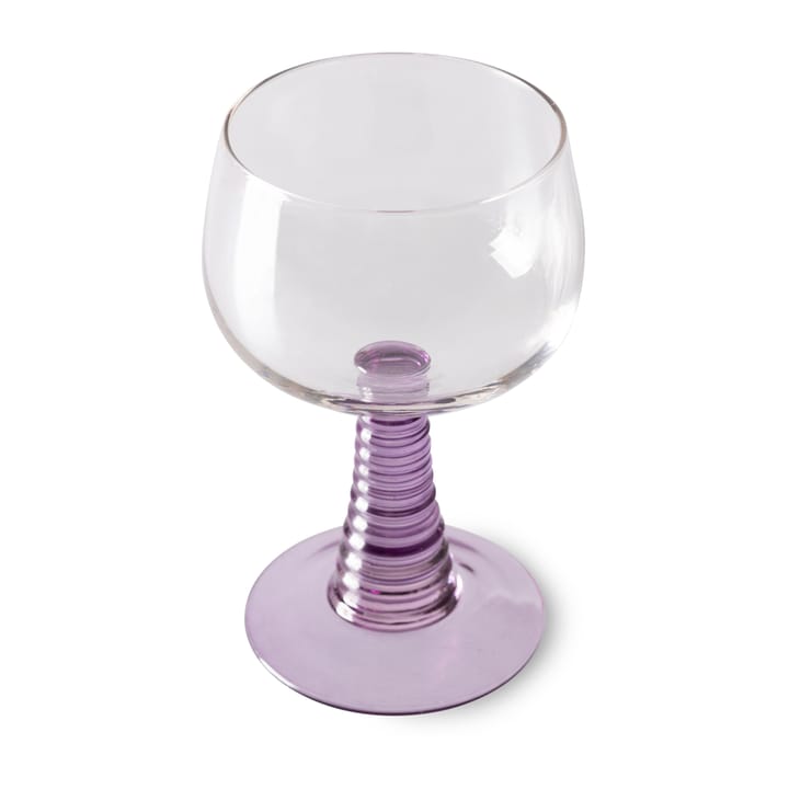 Swirl Weinglas hoch - Purple - HK Living