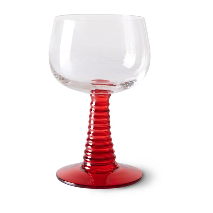 Swirl Weinglas hoch - Red - HK Living