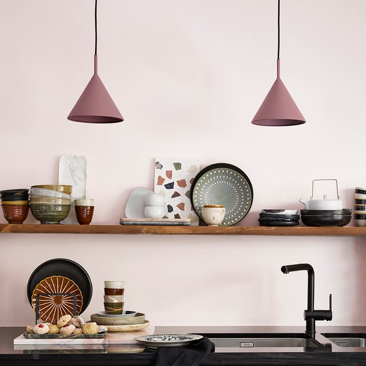 Triangle Pendelleuchte M - Matt purple - HK Living