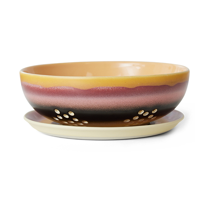 HKliving 70"s berry Schale Ø17,3 cm Sunset