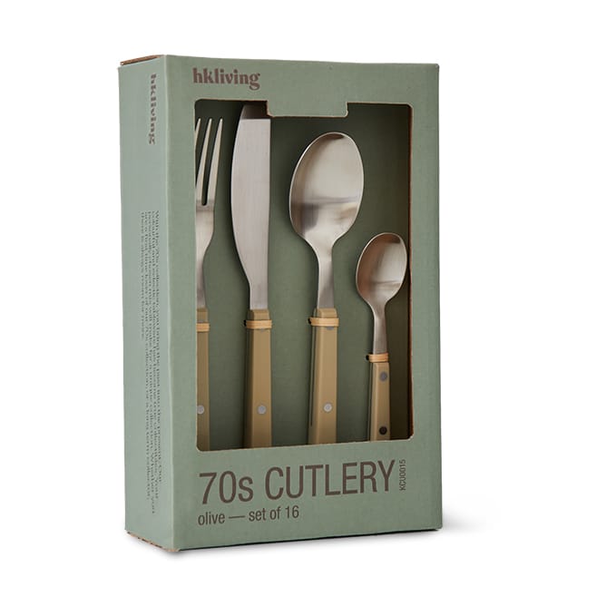 70's Besteckset 16-teilig, Olive HKliving