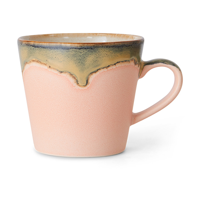HKliving 70"s Cappuccinotasse 33 cl Blossom