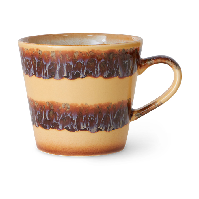 HKliving 70"s Cappuccinotasse 33 cl Cliffs