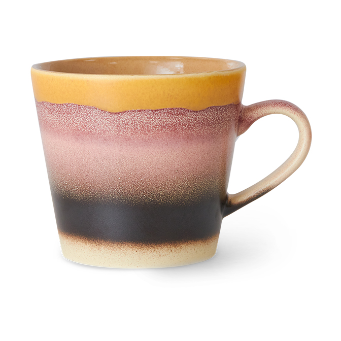 HKliving 70"s Cappuccinotasse 33 cl Sunset