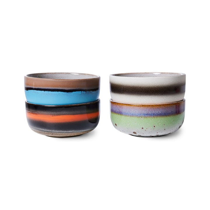70's Dessert Schale 4-teilig, Freak out HKliving