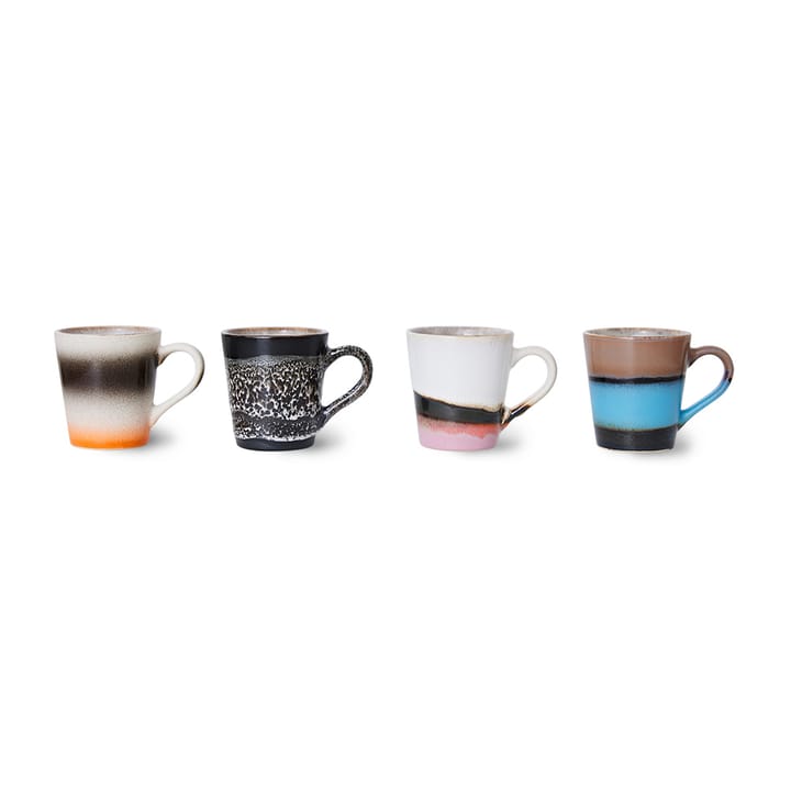 70's Espresso Tasse 4er Pack - Funky - HKliving