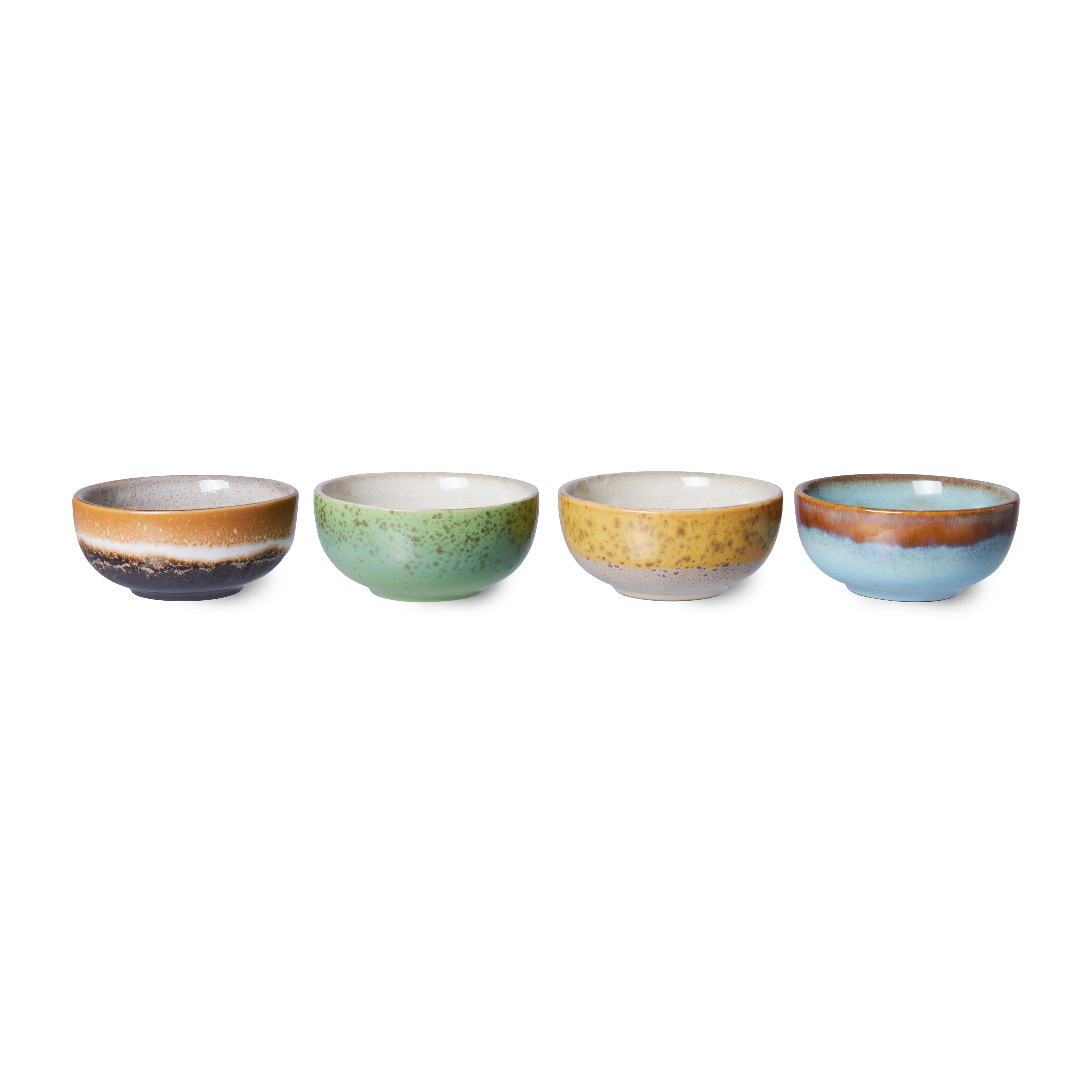 70's kleine Schale 4er Pack
