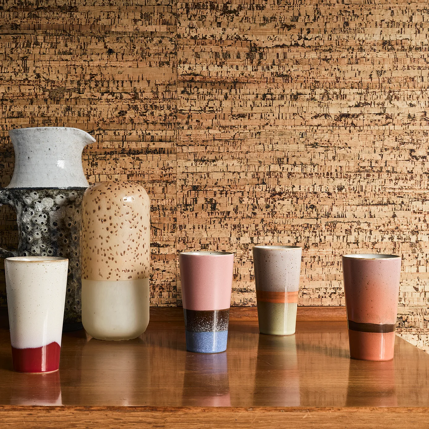 70's Latte Becher 4er Pack, Multi HKliving