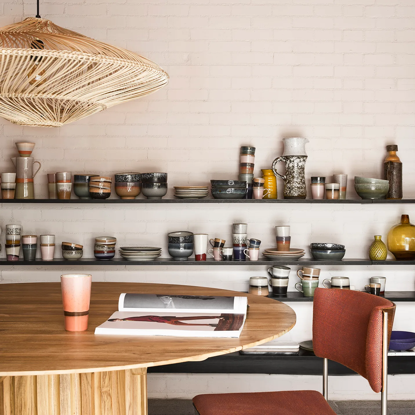 70's Latte Becher 4er Pack, Multi HKliving