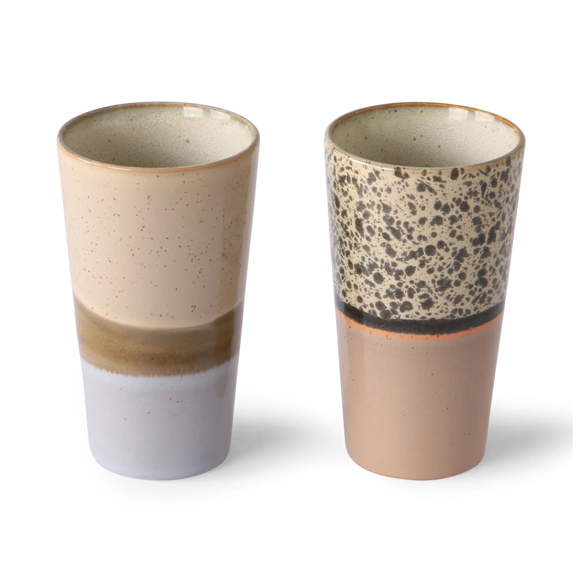 70's Latte Tasser 28cl 2-teilig, Multi HKliving