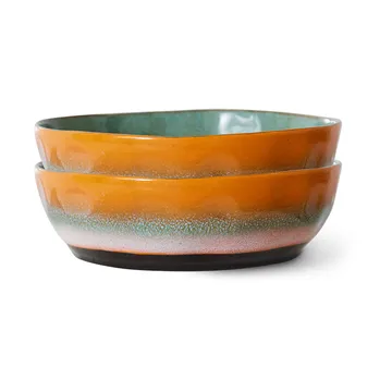 70's Pastateller Ø19,5 cm 2er Pack - Golden hour - HKliving