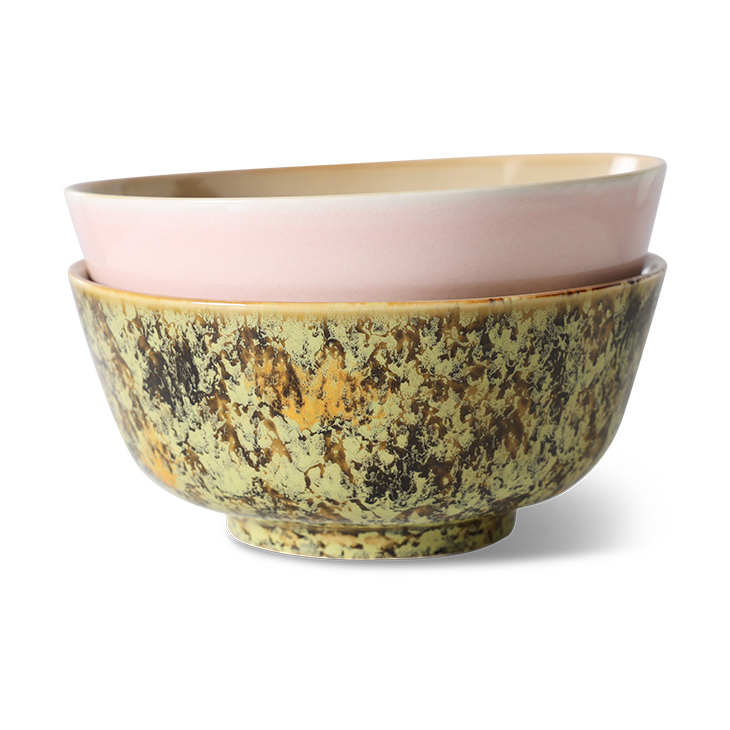 HKliving 70"s Ramen-Schale Ø19 cm 2-teilig Ascend