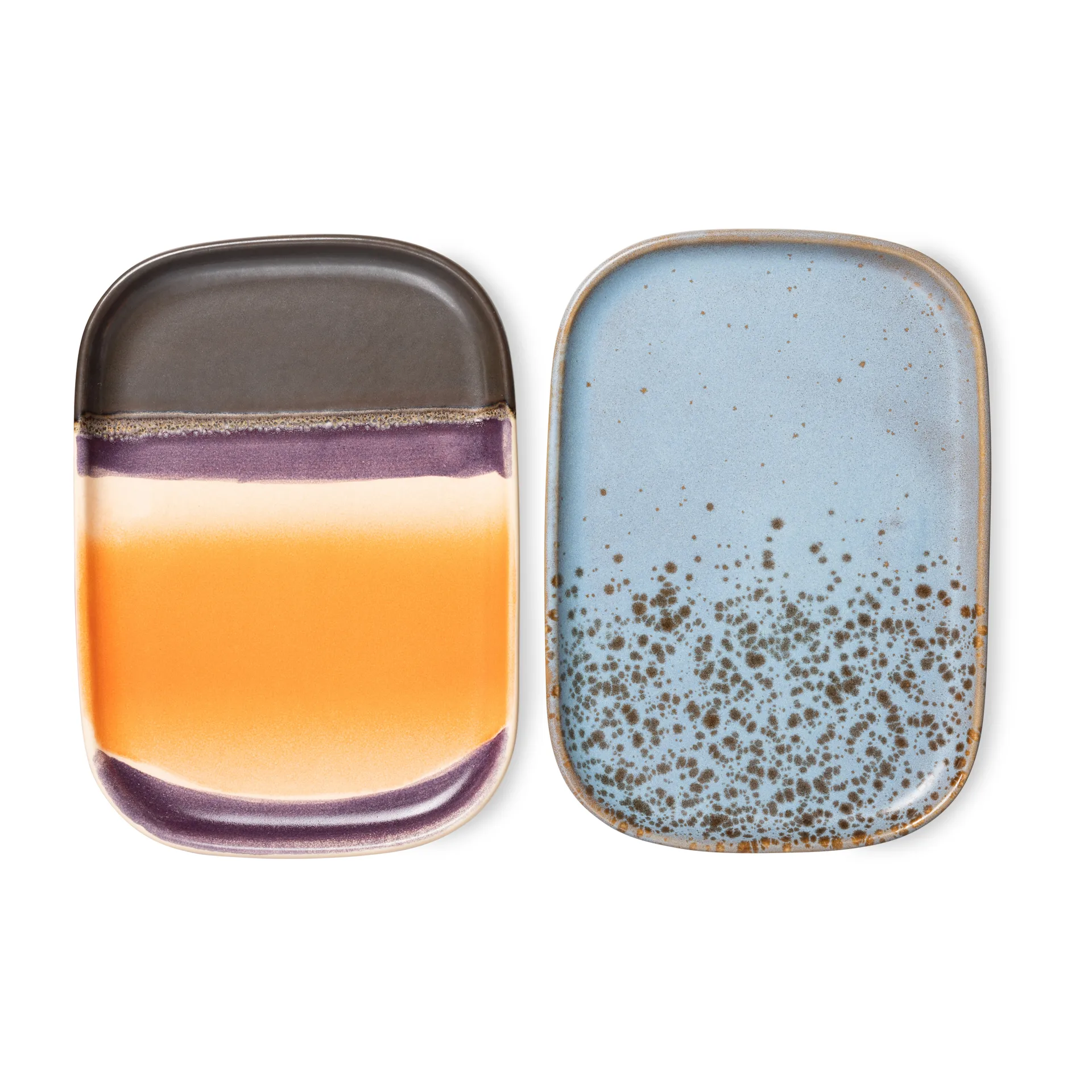 70's Tablett klein 2er Pack, Berry / Jupiter HKliving