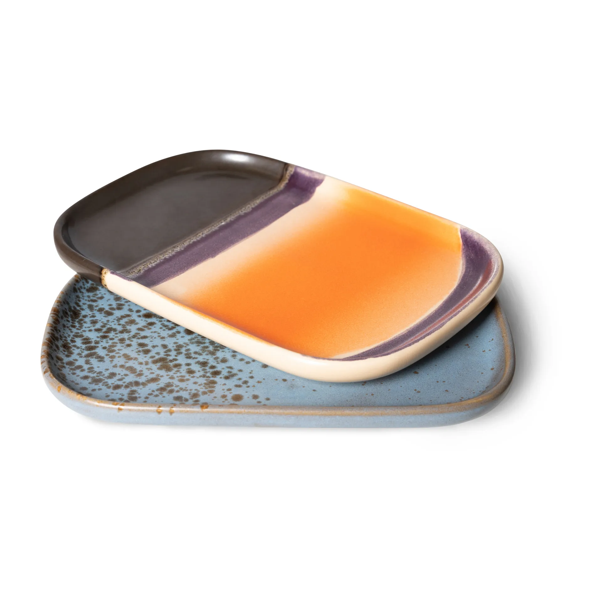 70's Tablett klein 2er Pack, Berry / Jupiter HKliving