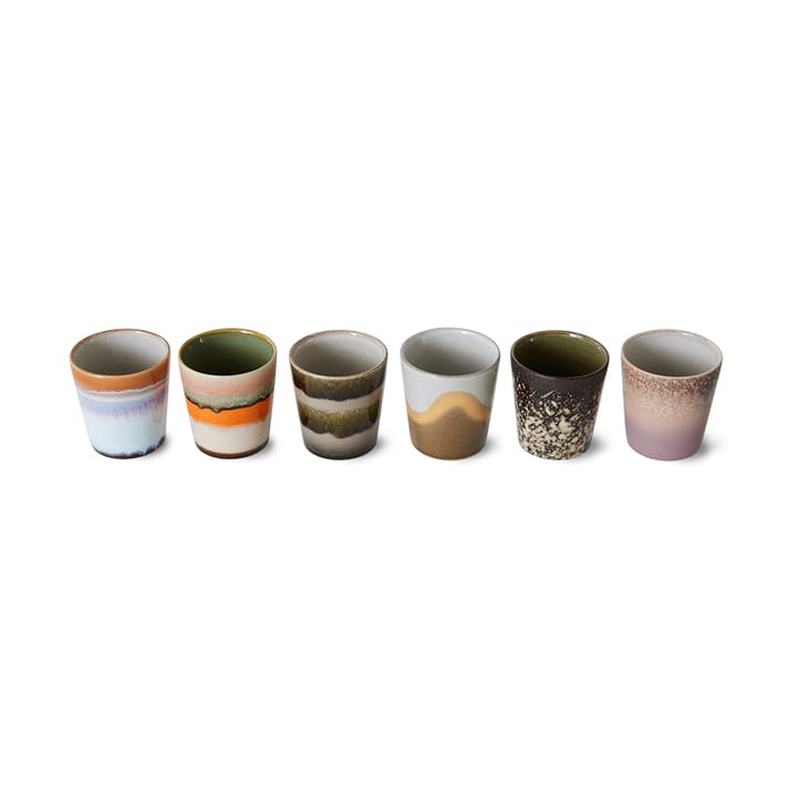 70's Tasse 6er Pack - Elements - HKliving