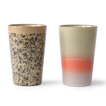 70's Teebecher 2 Teile - Multi - HKliving