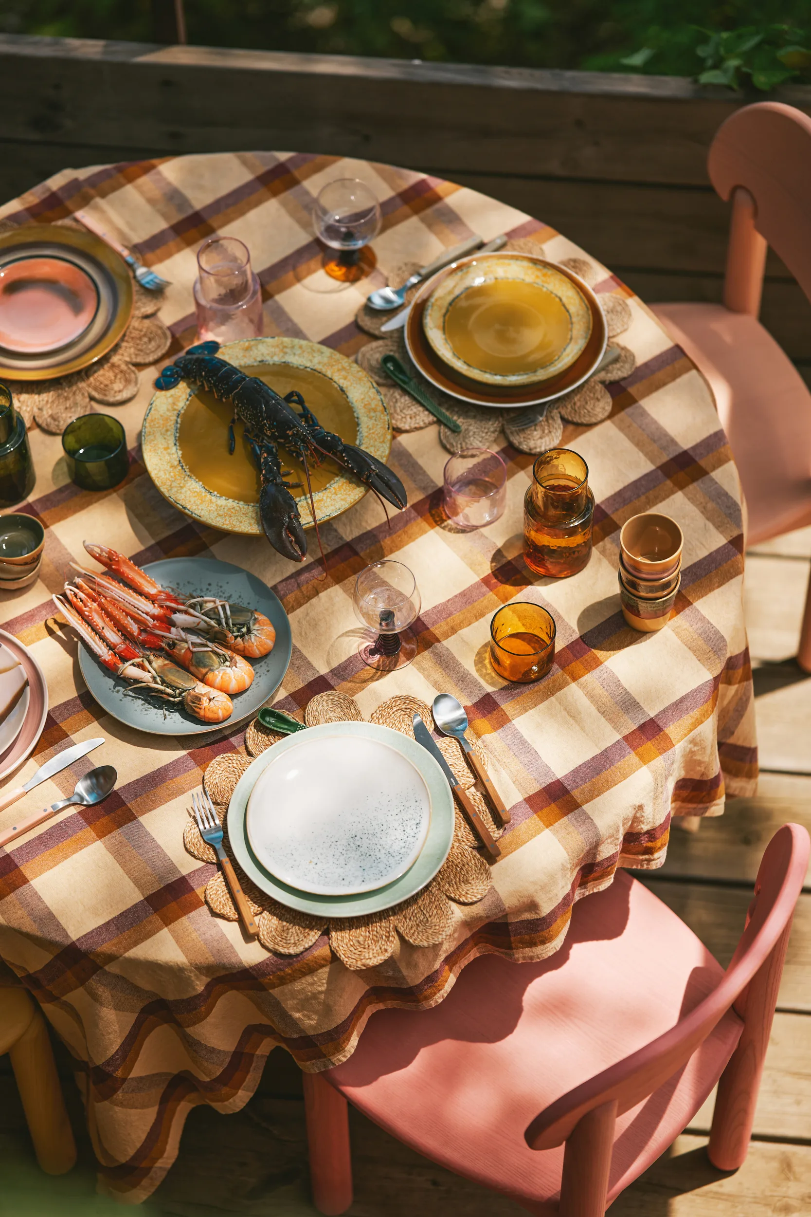 70's Teller Ø27,5cm 2er Pack, Palms HKliving