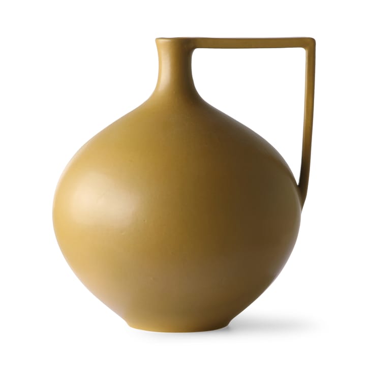 Ceramic Jar Vase L 26,5cm - Mustard - HKliving