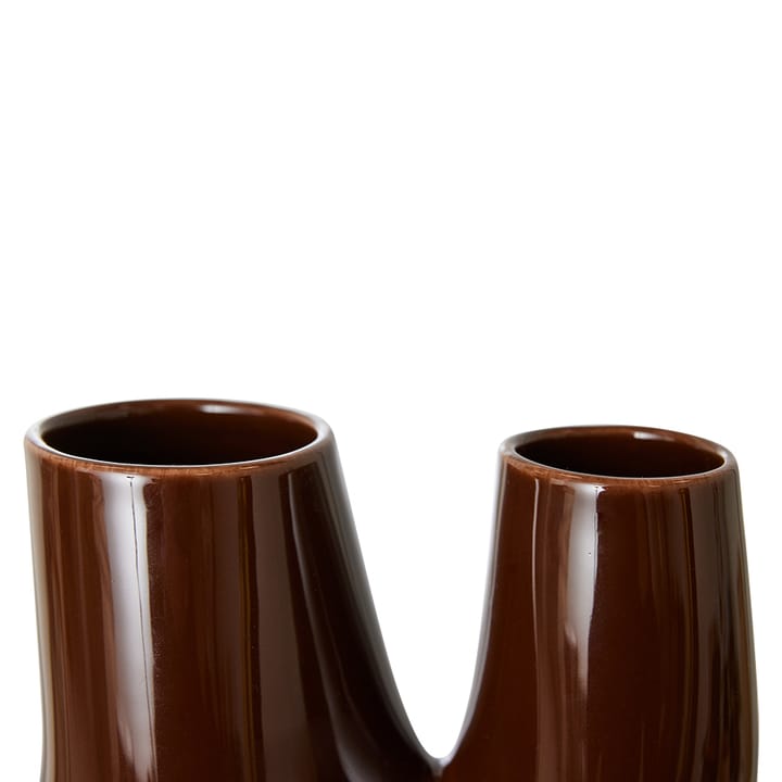 Ceramic organic Vase large 25cm - Espresso - HKliving
