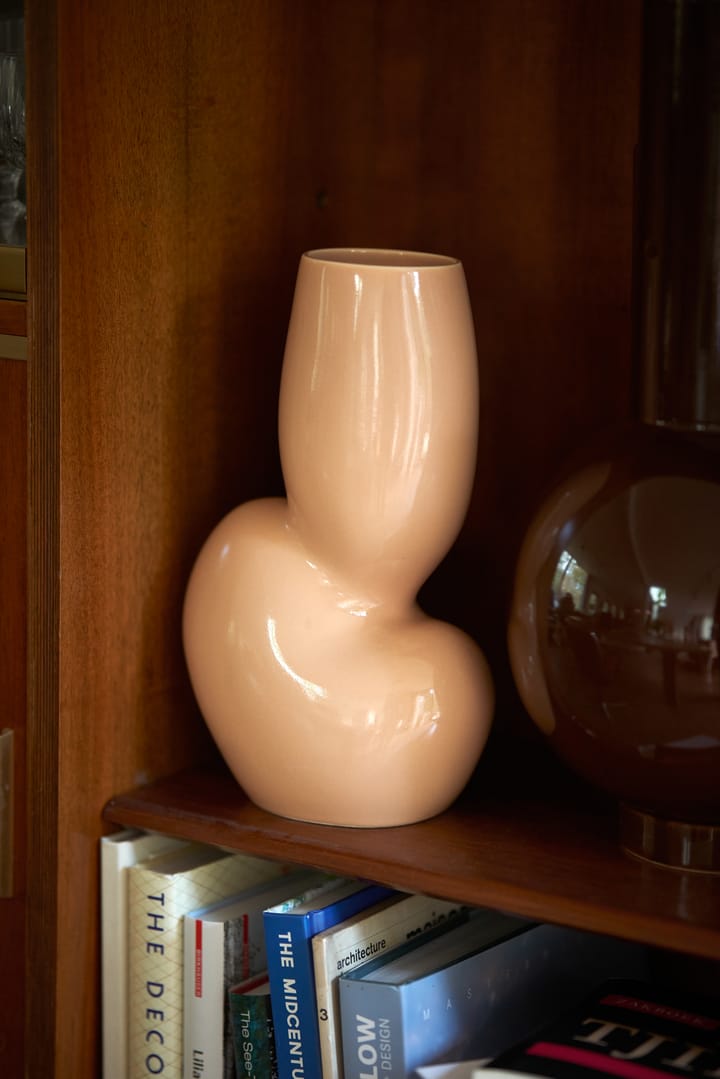 Ceramic organic Vase medium 29cm - Cream - HKliving