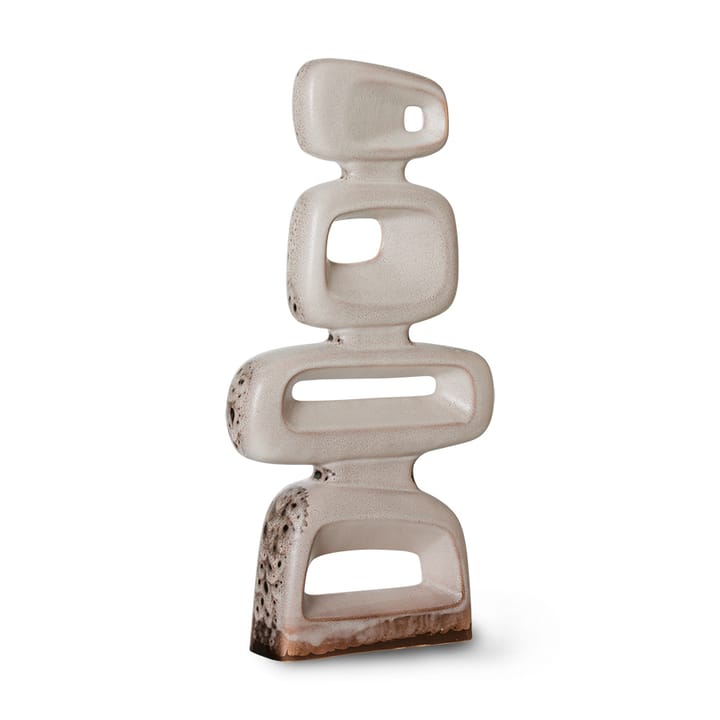 Ceramic sculpture 57cm, Reactive brown HKliving