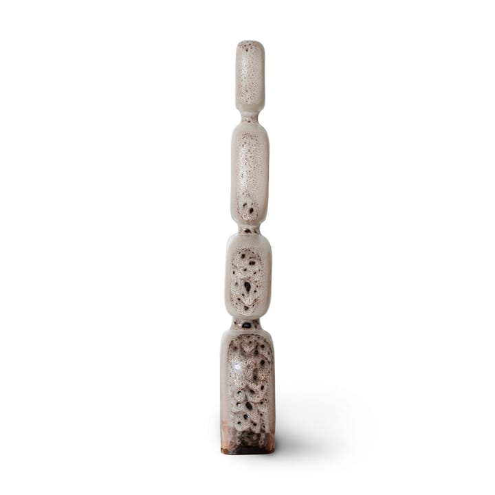 Ceramic sculpture 57cm, Reactive brown HKliving