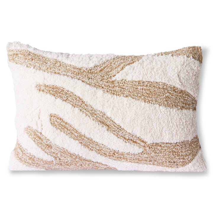 Fluffy Kissen 35 x 55cm - Weiß-beige - HKliving