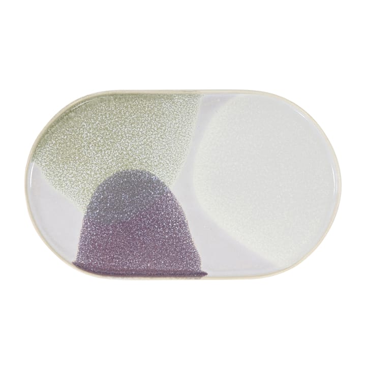 Gallery ceramics Teller oval, Grün/ lila HKliving