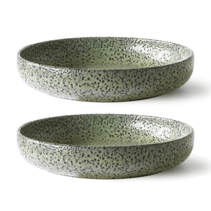 Gradient tiefer Teller Ø21,5cm 2er Pack, Green HKliving