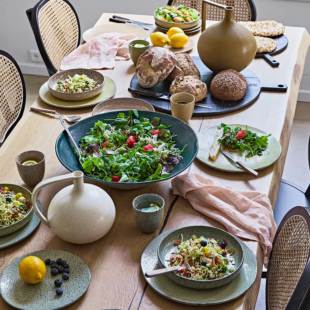 Gradient tiefer Teller Ø21,5cm 2er Pack, Green HKliving