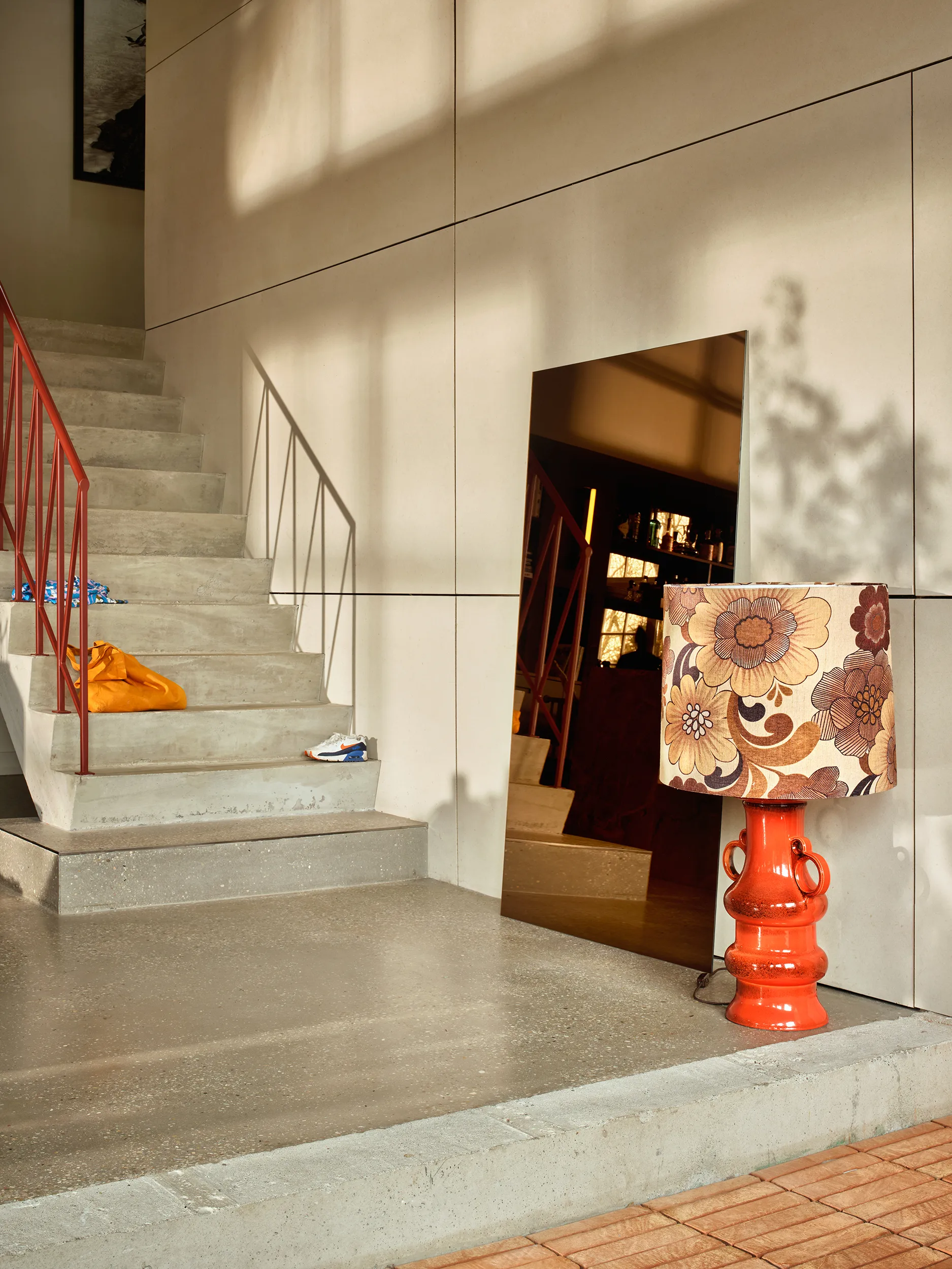 Grand Lampenfuß glazed orange, 60cm HKliving