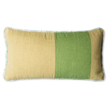 Handgewebtes Kissen 38x74 cm Wolle - Grün - HKliving