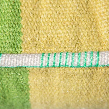 Handgewebtes Kissen 38x74 cm Wolle - Grün - HKliving