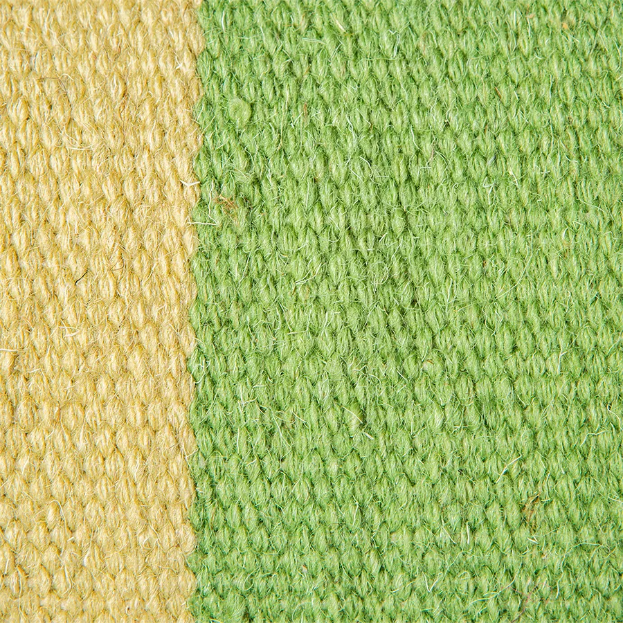 Handgewebtes Kissen 38x74 cm Wolle, Grün HKliving