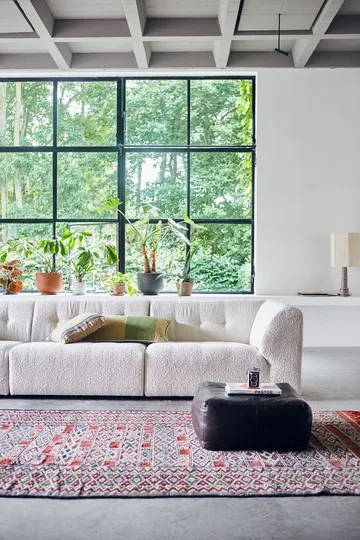 Handgewebtes Kissen 38x74 cm Wolle - Grün - HKliving